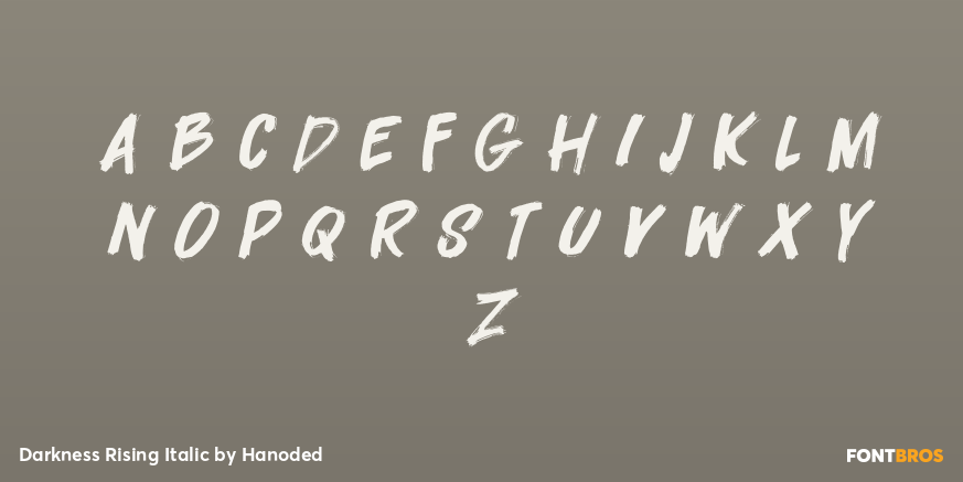 Darkness Rising Italic Font Poster #3
