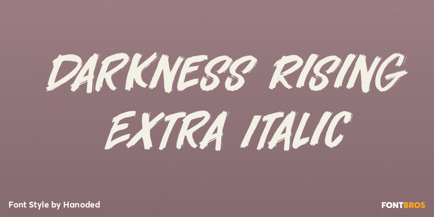 Darkness Rising Extra Italic Poster