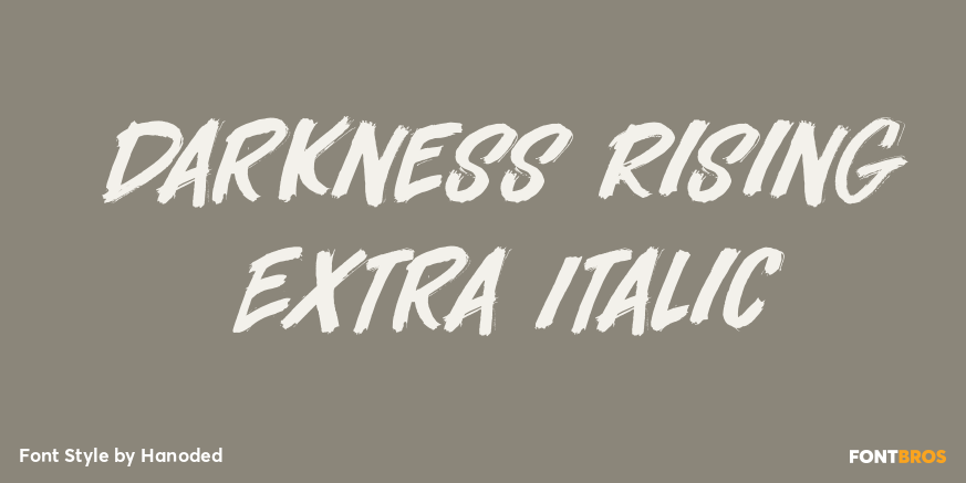Darkness Rising Extra Italic Poster