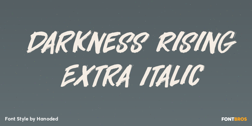 Darkness Rising Extra Italic Poster