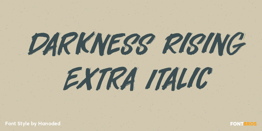 Darkness Rising Extra Italic Poster