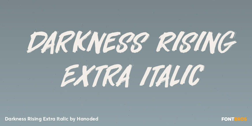 Darkness Rising Extra Italic Poster