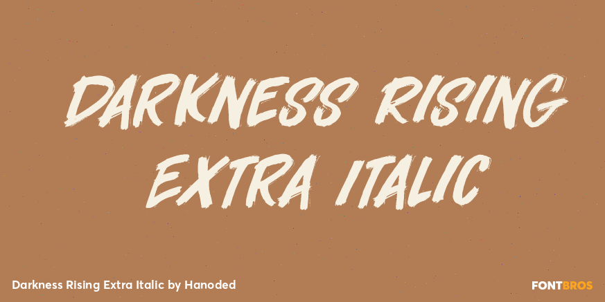 Darkness Rising Extra Italic Poster