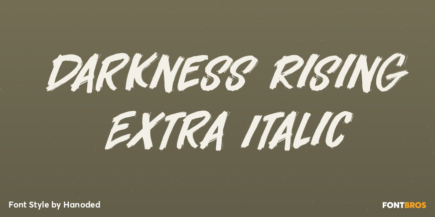 Darkness Rising Extra Italic Poster
