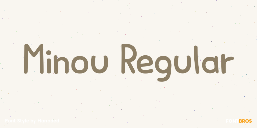 Minou Regular Font Poster #1
