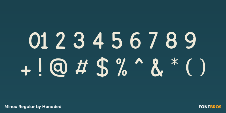 Minou Regular Font Poster #4