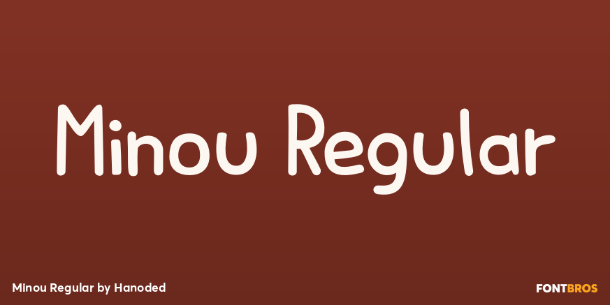 Minou Regular Font Poster #1