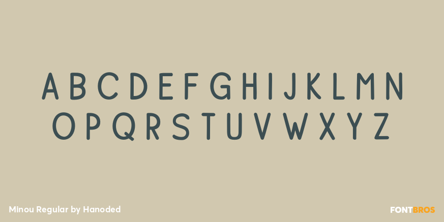 Minou Regular Font Poster #2