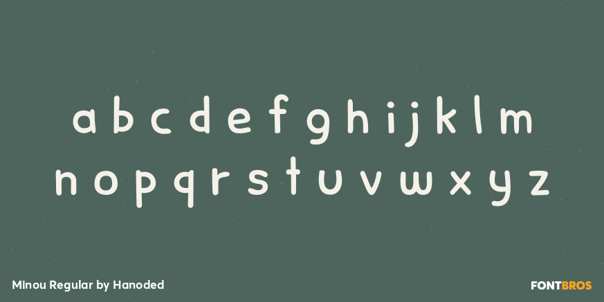 Minou Regular Font Poster #3