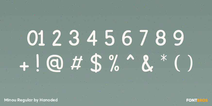 Minou Regular Font Poster #4
