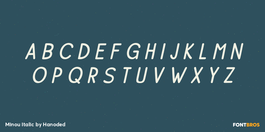 Minou Italic Font Poster #2