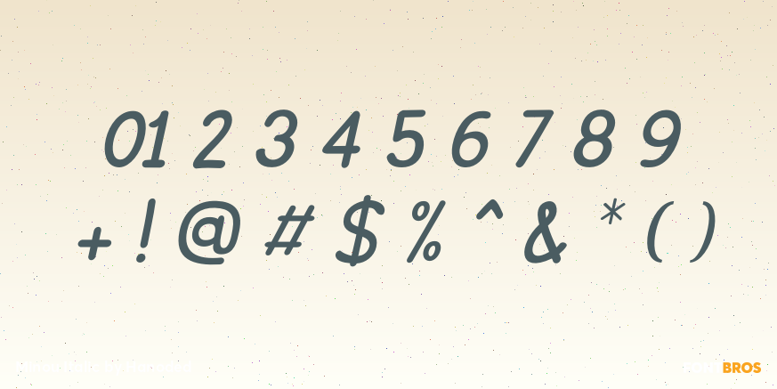 Minou Italic Font Poster #4