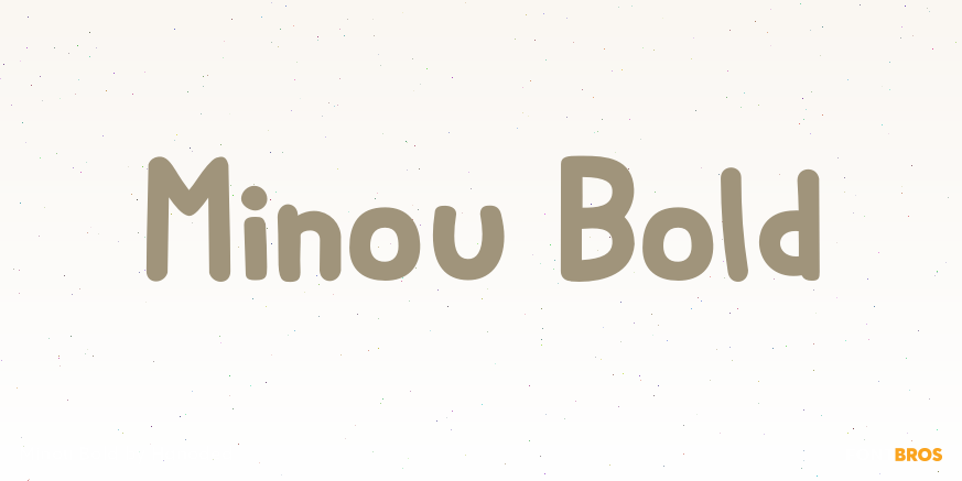 Minou Bold Font Poster #1