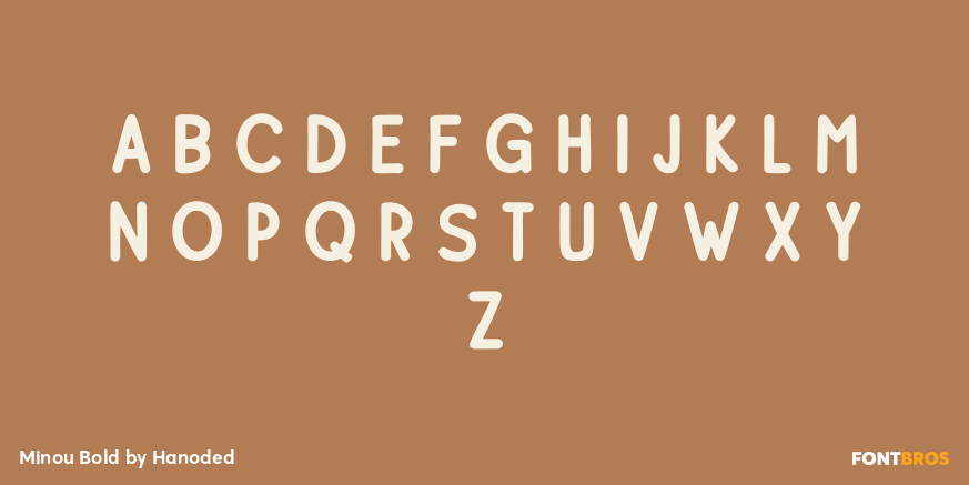 Minou Bold Font Poster #2