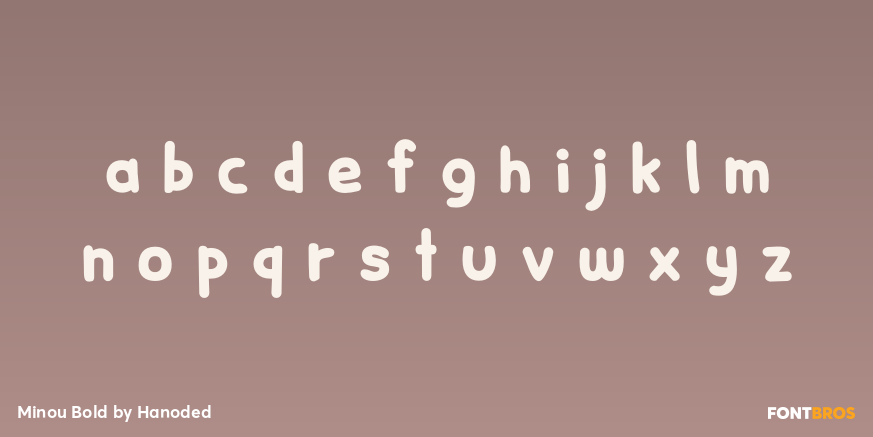 Minou Bold Font Poster #3