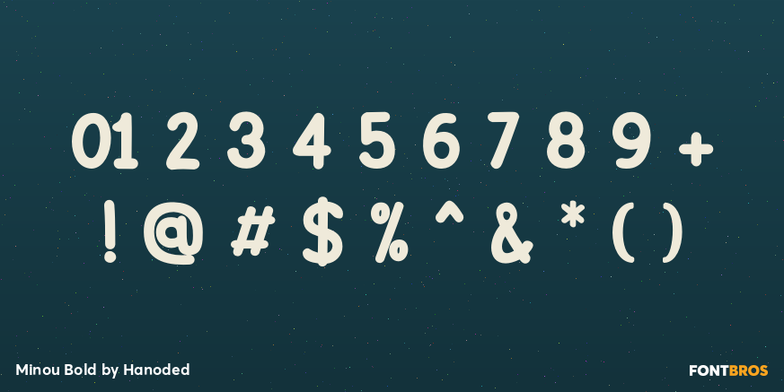 Minou Bold Font Poster #4