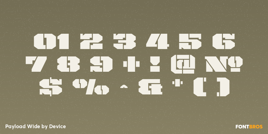 Payload Wide Font Poster #4