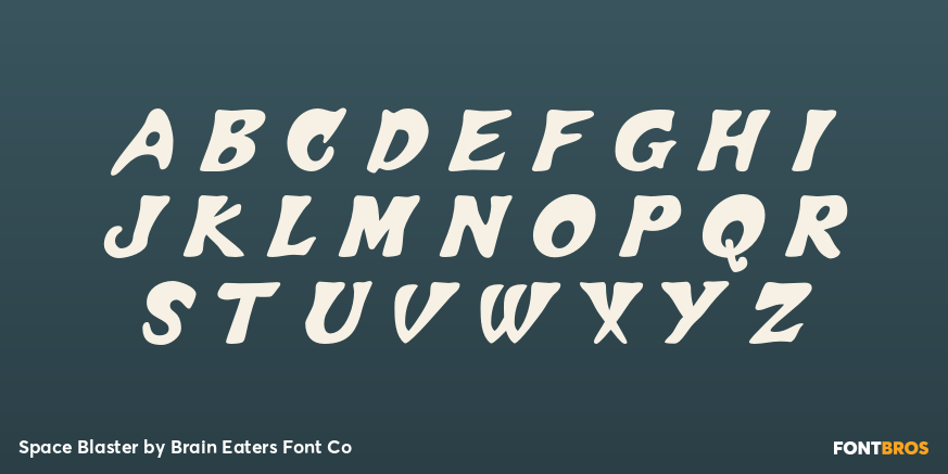 Space Blaster Font Poster #2