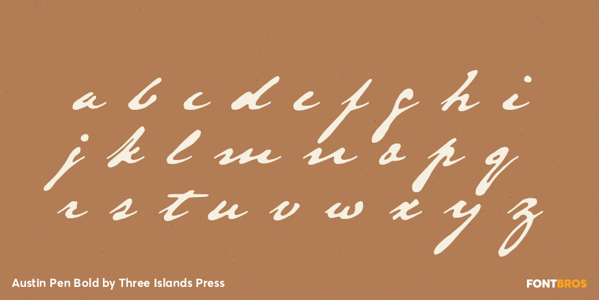 Austin Pen Bold Font Poster #3