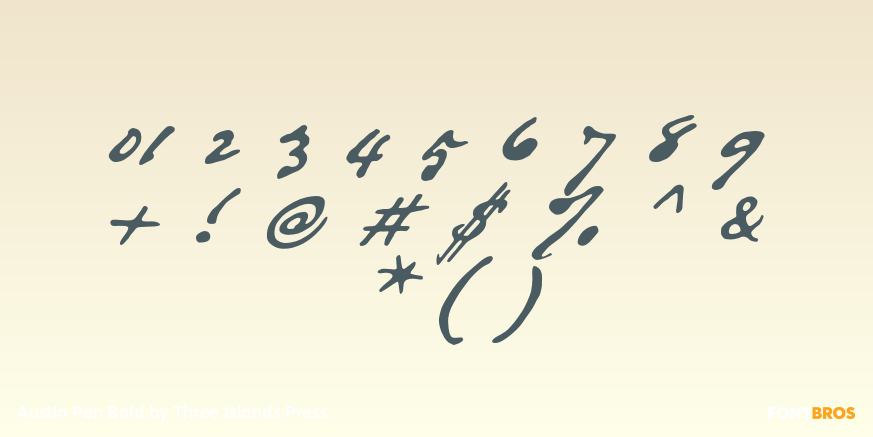 Austin Pen Bold Font Poster #4