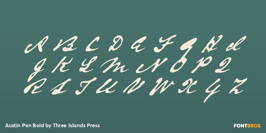 Austin Pen Bold Font Poster #1
