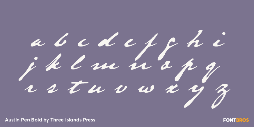 Austin Pen Bold Font Poster #1