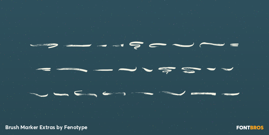 Brush Marker Extras Font Poster #3