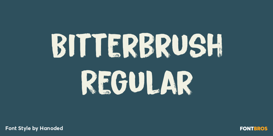 Bitterbrush Regular Font Poster #1