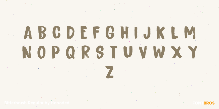Bitterbrush Regular Font Poster #2
