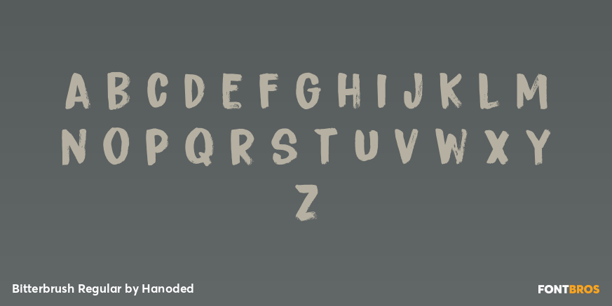 Bitterbrush Regular Font Poster #3