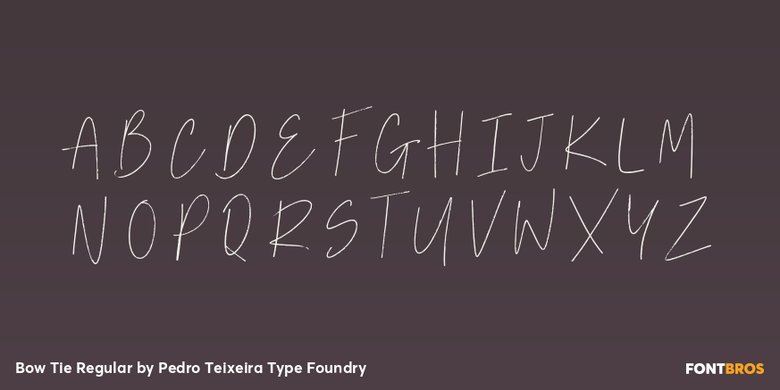 Bow Tie Regular Font Poster #2