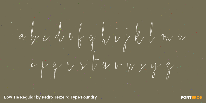 Bow Tie Regular Font Poster #3