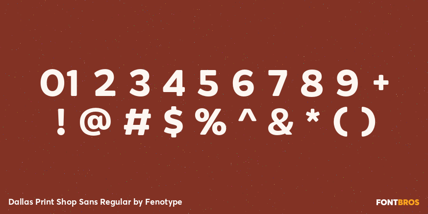 Dallas Print Shop Sans Regular Font Poster #4