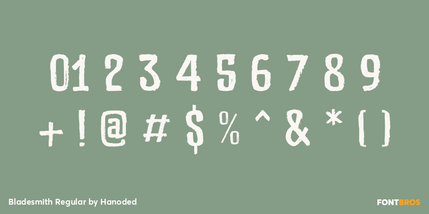 Bladesmith Regular Font Poster #4