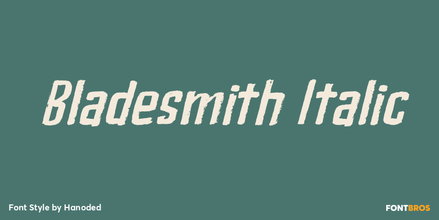 Bladesmith Italic Poster