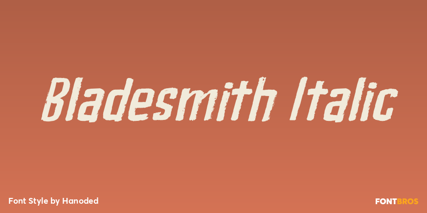 Bladesmith Italic Poster