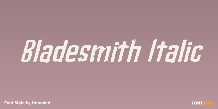 Bladesmith Italic Poster