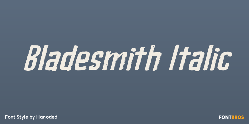 Bladesmith Italic Poster
