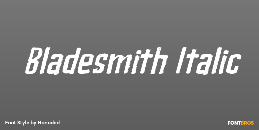 Bladesmith Italic Poster
