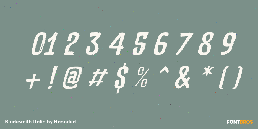 Bladesmith Italic Font Poster #1