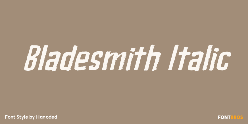 Bladesmith Italic Poster