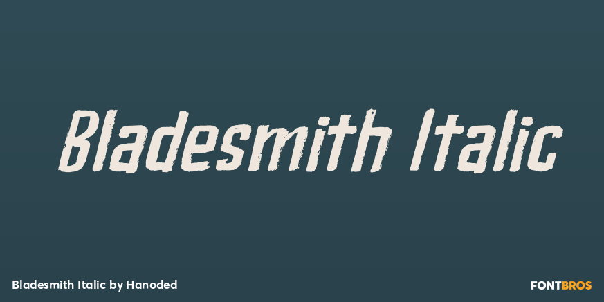 Bladesmith Italic Poster