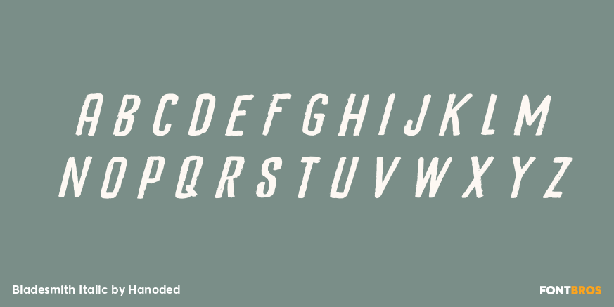 Bladesmith Italic Font Poster #2