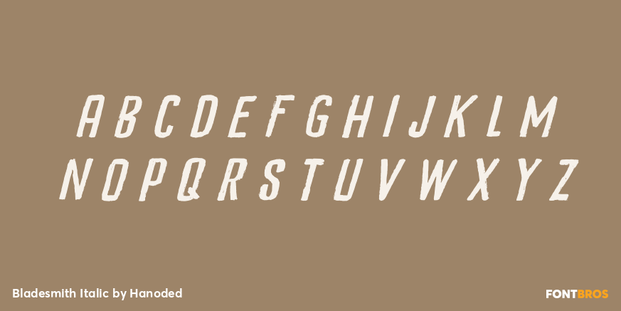 Bladesmith Italic Font Poster #1