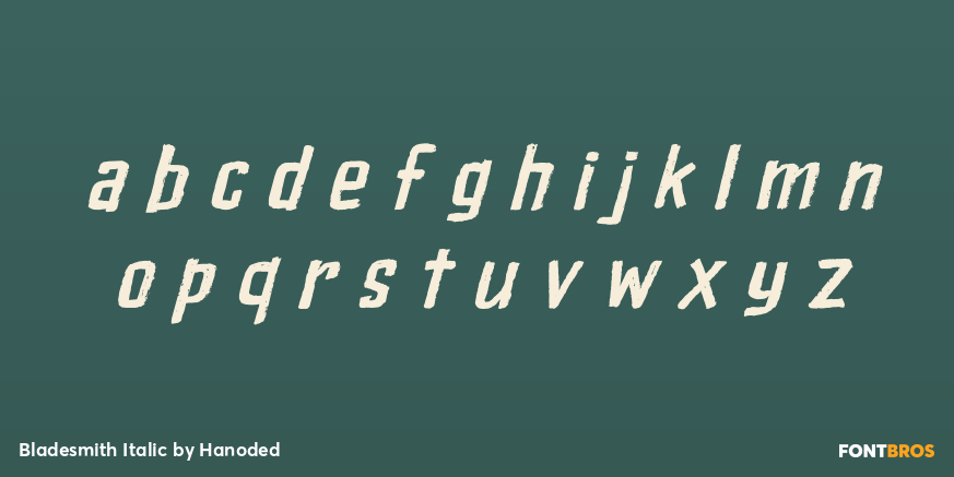 Bladesmith Italic Font Poster #1
