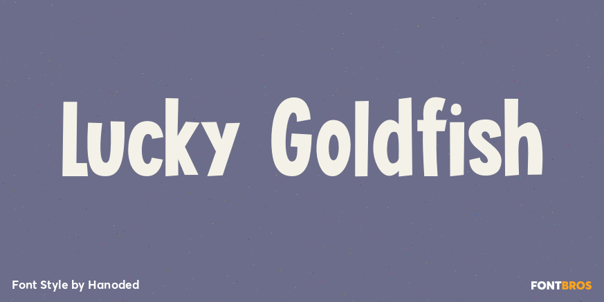Lucky Goldfish Font Poster #1