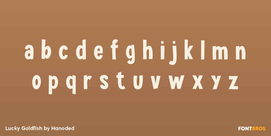 Lucky Goldfish Font Poster #1
