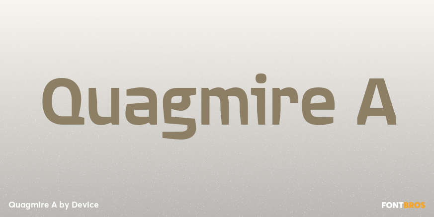 Quagmire A Font Poster #1