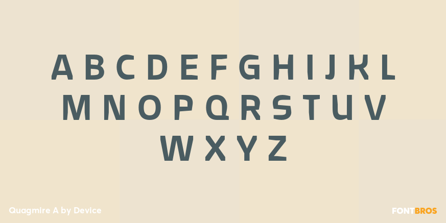 Quagmire A Font Poster #2