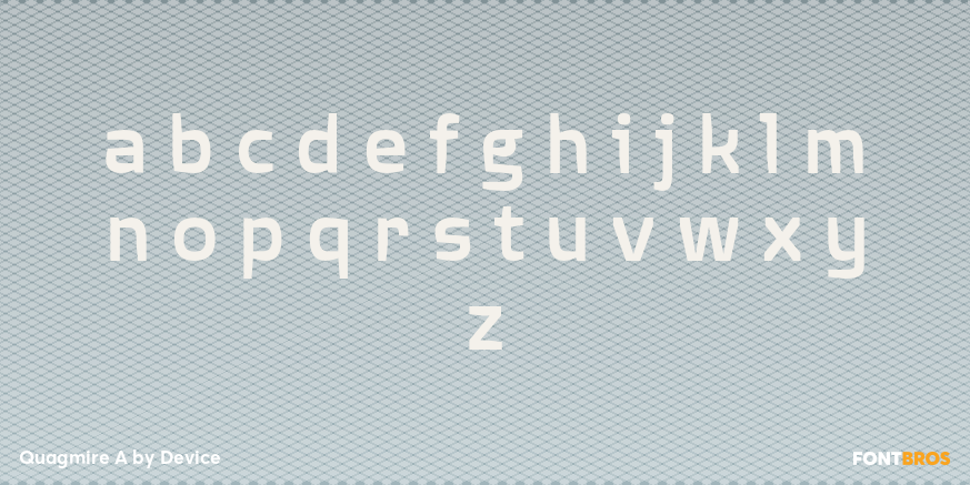 Quagmire A Font Poster #3